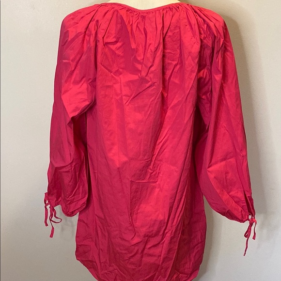 J. Crew Pink Notched Collar Button Down Shirt - Picture 5 of 7